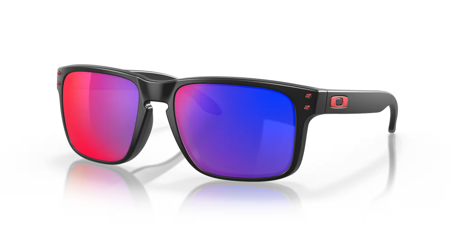 Oakley Holbrook Matte Black Positive Red Iridium Lenses