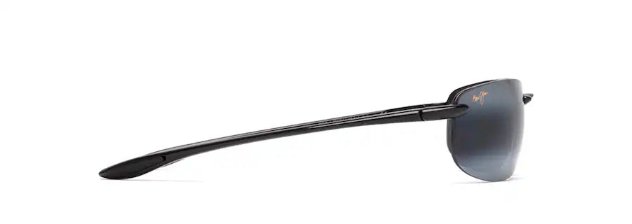 Maui Jim Hookipa Polarised Sunglasses - Gloss Black Frame with Neutral Grey Lenses