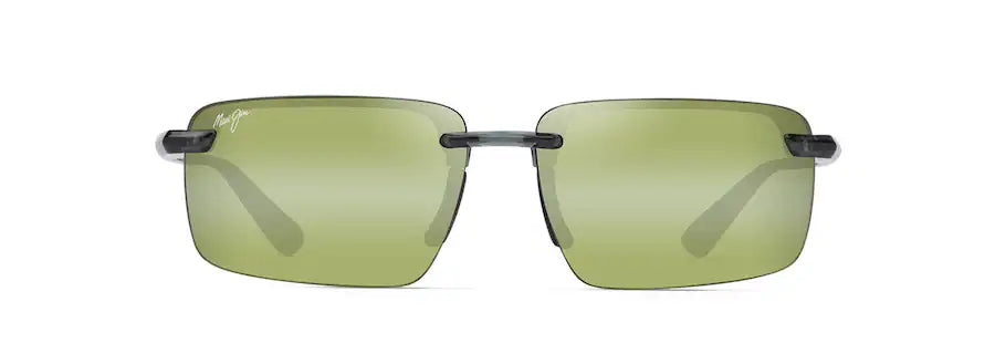 Maui Jim Laulima Sunglasses - Shiny Trans Foliage Green with Maui HT™ Lenses