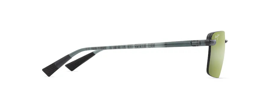 Maui Jim Laulima Sunglasses - Shiny Trans Foliage Green with Maui HT™ Lenses