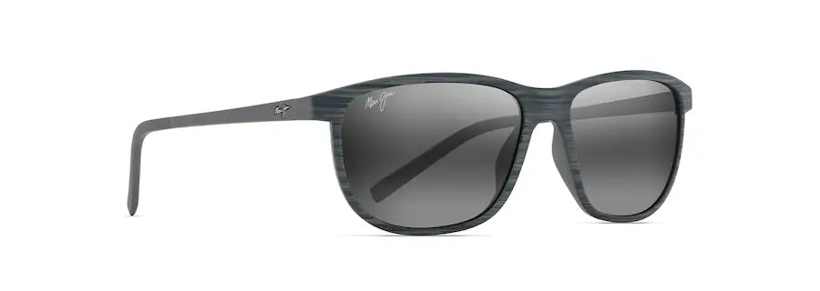 Maui Jim Lele Kawa Polarised Sunglasses - Grey Stripe Frame with Neutral Grey Lenses