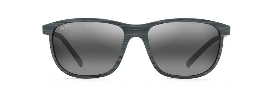 Maui Jim Lele Kawa Polarised Sunglasses - Grey Stripe Frame with Neutral Grey Lenses