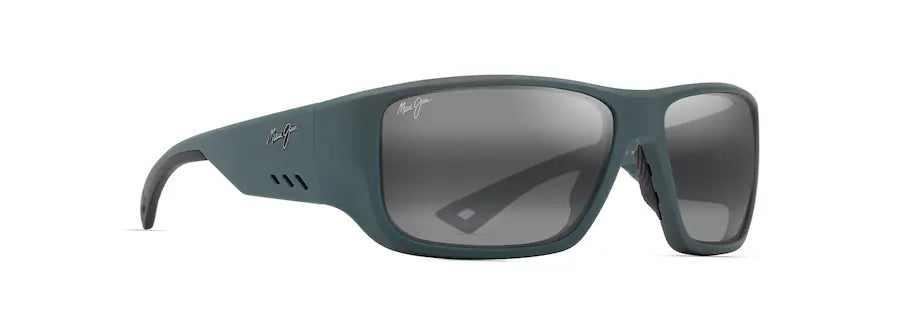 Maui Jim Keha Sunglasses Matte Dark Military Green and Neutral Grey Lenses