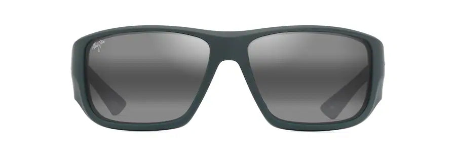 Maui Jim Keha Sunglasses Matte Dark Military Green and Neutral Grey Lenses