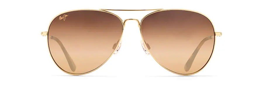 Maui Jim Mavericks Aviator Sunglasses - Gold Frame with HCL® Bronze Lenses