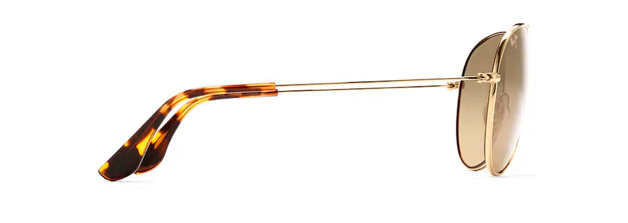 Maui Jim Mavericks Aviator Sunglasses - Gold Frame with HCL® Bronze Lenses