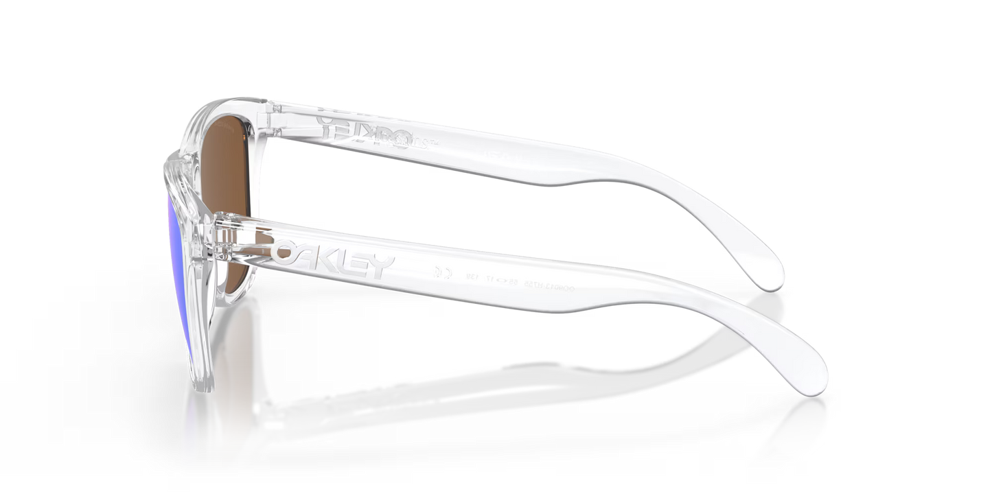 Oakley Frogskins XL - Polished Clear Frame with Prizm Violet Lenses