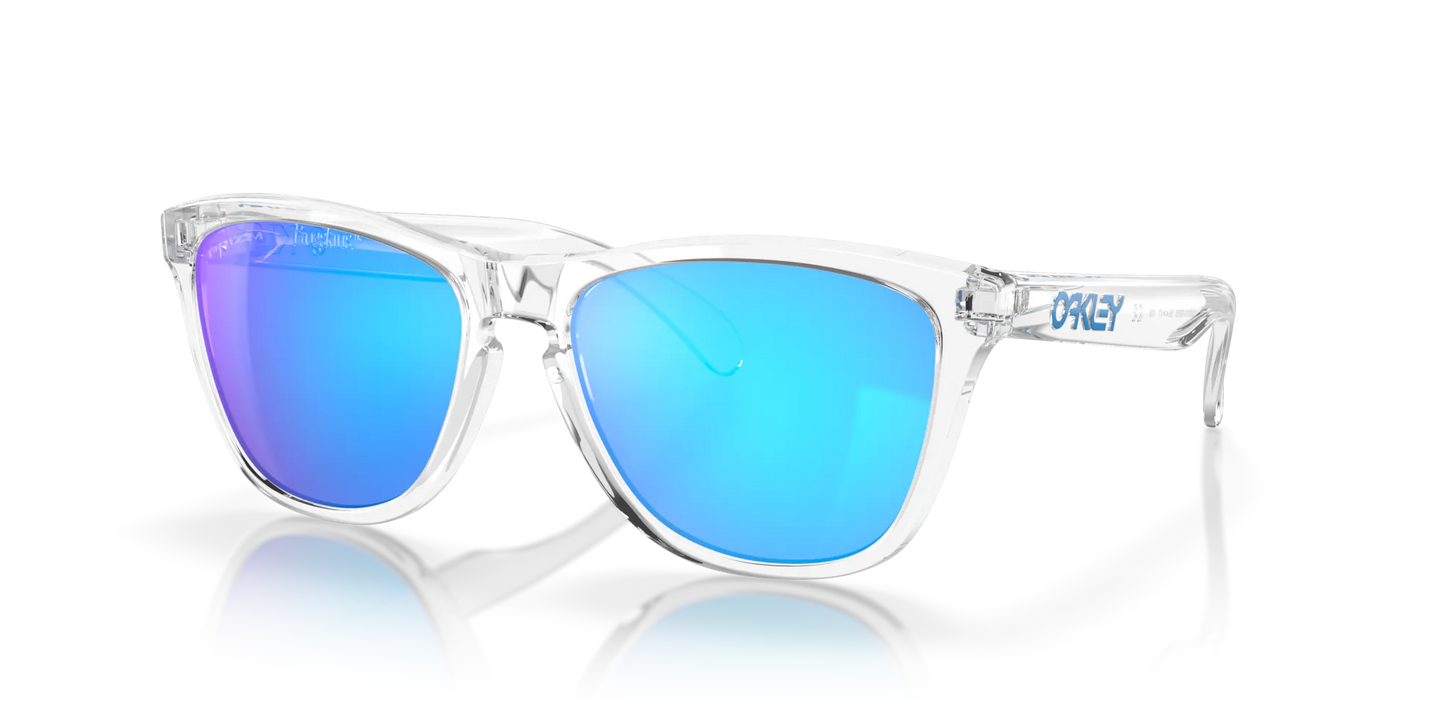 Oakley Frogskins XL - Crystal Clear Frame with Prizm Sapphire Lenses