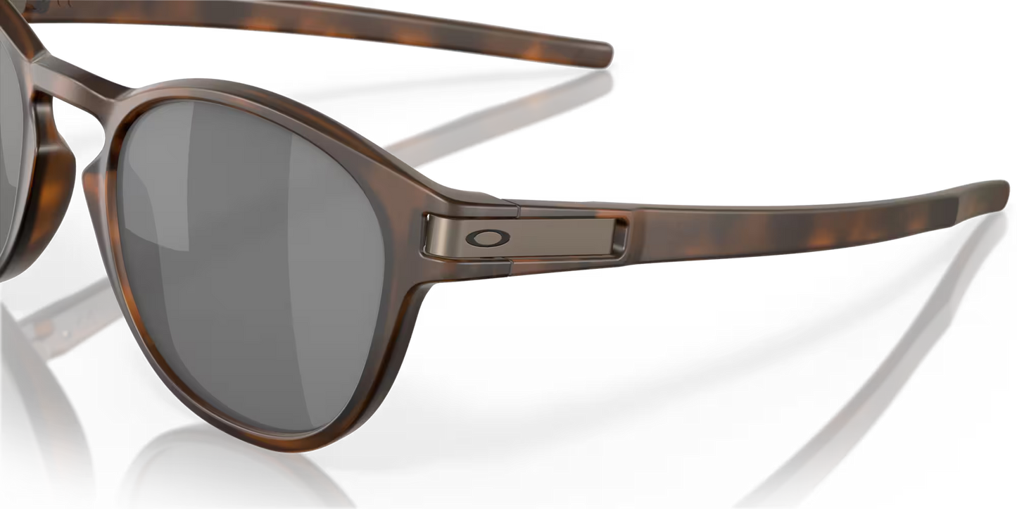 Oakley Latch Sunglasses - Matte Brown Tortoise with Prizm Black Lenses