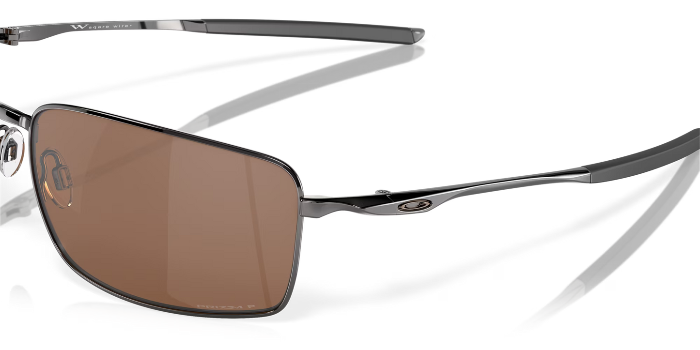 Oakley Square Wire™ Tungsten Frame with Prizm™ Tungsten Polarized Lenses