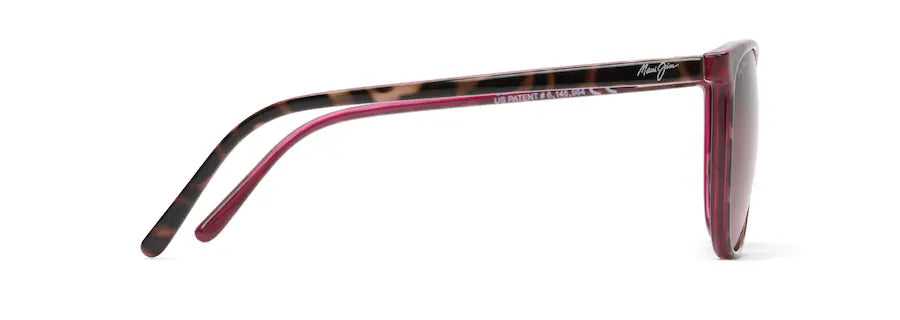 Maui Jim Ocean Sunglasses Tortoise with Raspberry and Maui Rose Lens