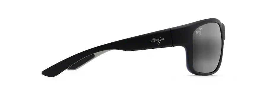 Maui Jim Southern Cross Polarised Sunglasses - Soft Black with Sea Blue and Grey