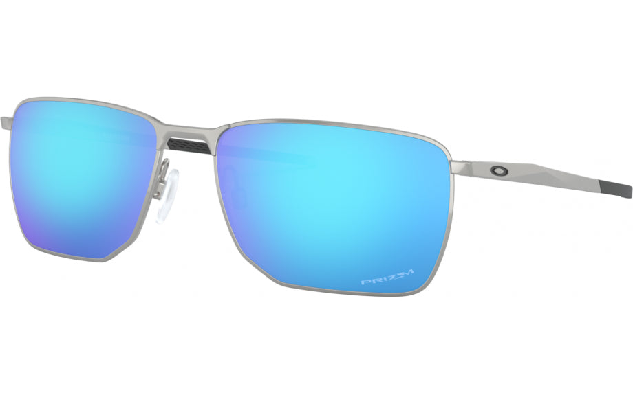 Oakley Ejector Sunglasses Satin Chrome / Prizm Sapphire OO4142 | Free UK Delivery