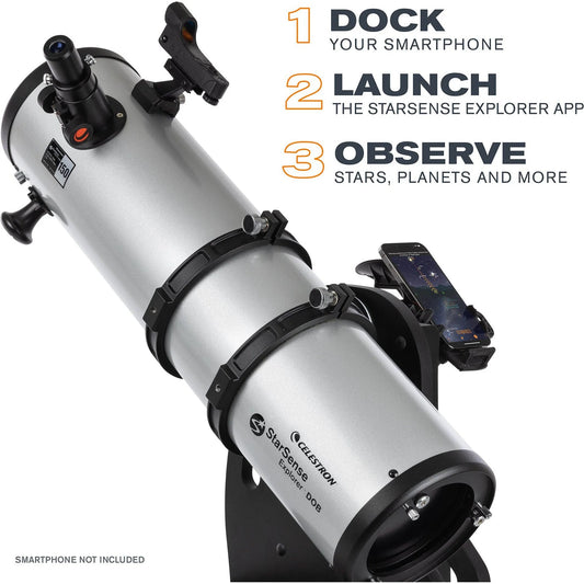 Celestron StarSense Explorer 150mm Smartphone App-Enabled Tabletop Dobsonian Telescope