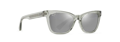 Maui Jim Hiwahiwa Polarised Sunglasses- Shiny Transparent Sage / Neutral Grey