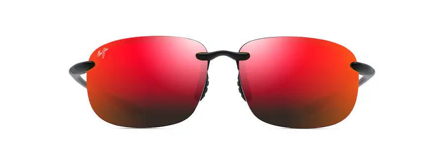 Maui Jim Hookipa  XLarge Sunglasses in Matte Black with HAWAII LAVA™ lenses