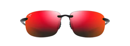 Maui Jim Hookipa  XLarge Sunglasses in Matte Black with HAWAII LAVA™ lenses