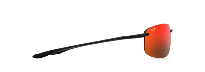 Maui Jim Hookipa  XLarge Sunglasses in Matte Black with HAWAII LAVA™ lenses