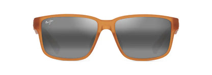 Maui Jim Kuniahi AF Sunglasses - Matte Transparent Orange with Neutral Grey Lenses