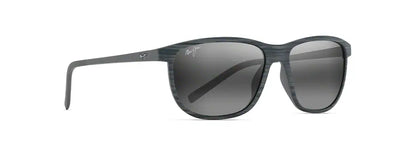 Maui Jim Lele Kawa Polarised Sunglasses - Grey Stripe Frame with Neutral Grey Lenses