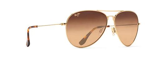 Maui Jim Mavericks Aviator Sunglasses - Gold Frame with HCL® Bronze Lenses