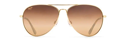 Maui Jim Mavericks Aviator Sunglasses - Gold Frame with HCL® Bronze Lenses