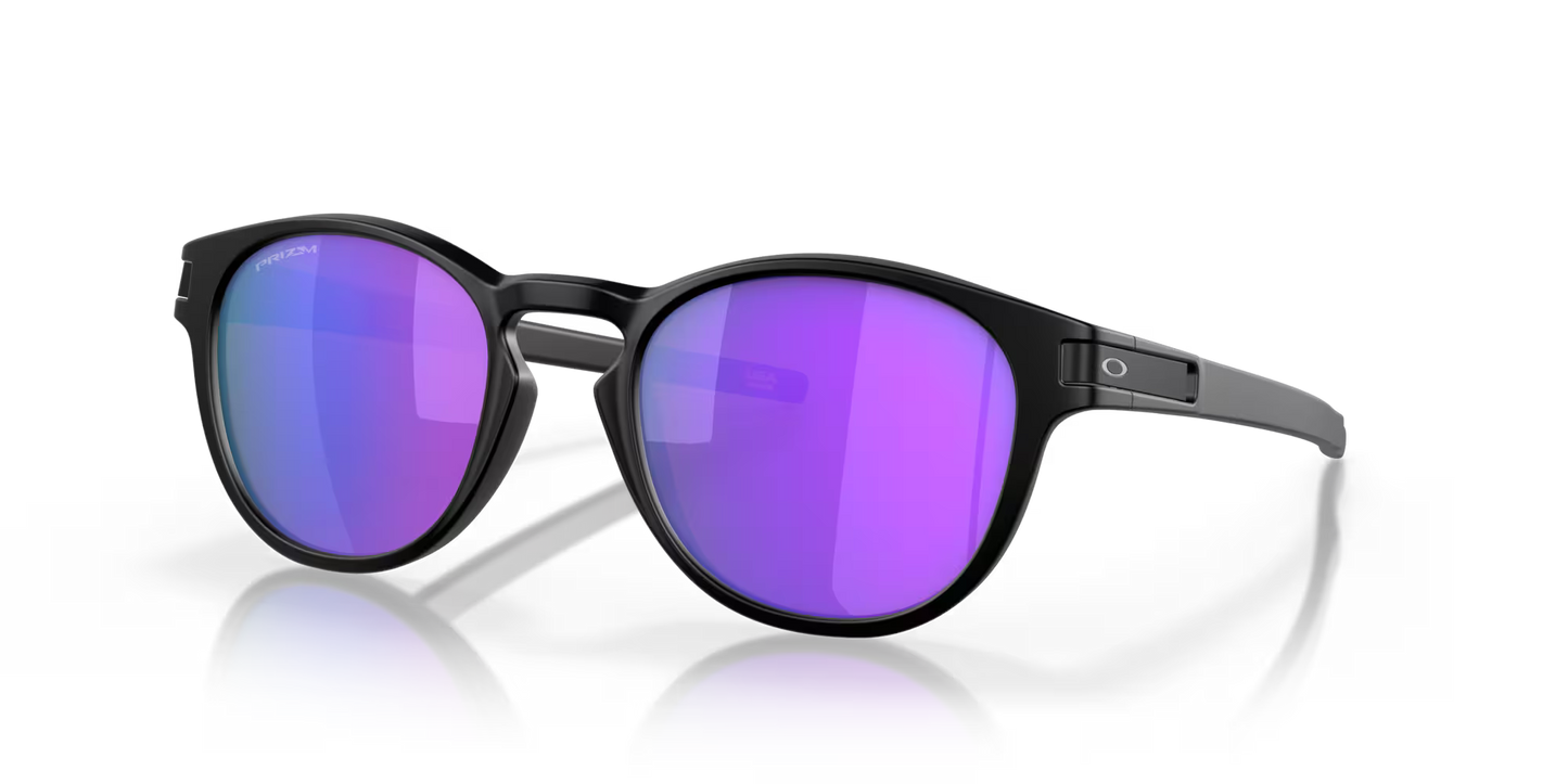 Oakley Latch Matte Black Frame with Prizm Violet Lenses