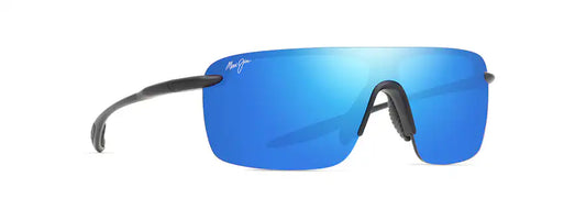Maui Jim  PĀLULU Sunglasses  Matte Black Blue Hawaii