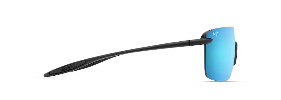Maui Jim  PĀLULU Sunglasses  Matte Black Blue Hawaii